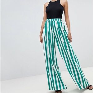Stripe Wide Leg Pants